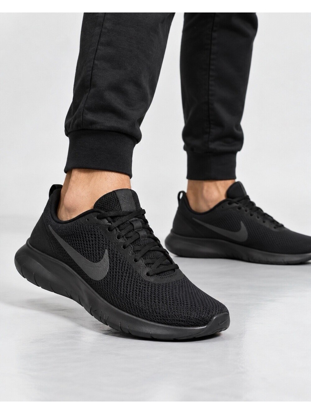 Nike Flex Experience Run 12 Men’s 8 Black Anthracite Running Shoes DV0740-003